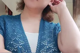 夏季绝佳空调伴侣，改版扇形花披肩款外搭（有编织图解）图片