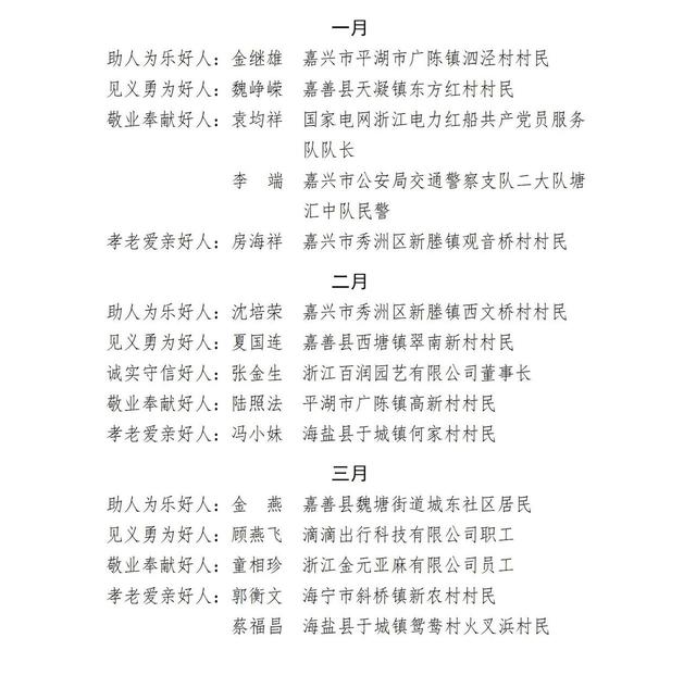 真善美在身边！这些“嘉兴好人”的故事平凡又感人