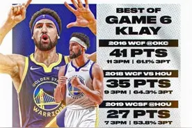 NBA官方晒G6汤数据：16西决41分&11三分 18西决35分&9三分图片