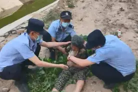 热晕了！冠县一老人昏迷路边，多亏了他们……图片