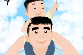 （图表·插画）［父亲节］我爱我老爸（竖版）图片