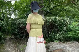 仙气飘飘的喵夫人家夏至披肩小扇套头衫（有编织图解）图片