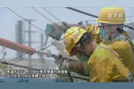 新华全媒+｜手套里能倒出汗水——高温下电力工人坚守岗位保供电图片