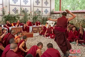 西藏31位僧人参加藏传佛教“博士”招生考试图片