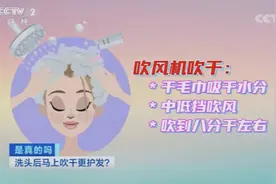 洗完头发不要马上吹干？医生提醒图片
