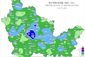 河南新乡出现超强降雨：10分钟降水43.3毫米，多地出现7-8级雷暴大风图片