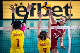 保加利亚站首胜！中国女排3比0完胜波兰女排图片