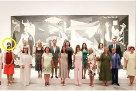 继尹锡悦“闭眼照”后，金建希北约峰会合影“站在角落”又引争议图片