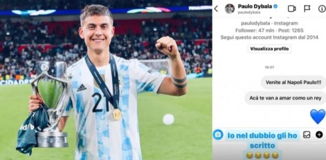 来吧国王攻略（小马拉多纳邀请迪巴拉加盟那不勒斯来吧）