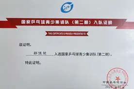 深圳诞生第三位乒乓球“小国手”图片