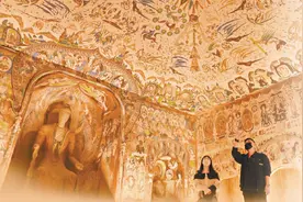 莫高窟实景亮相京城，太震撼图片