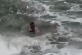 “英雄联盟”跳入巨浪，勇救4岁女童图片