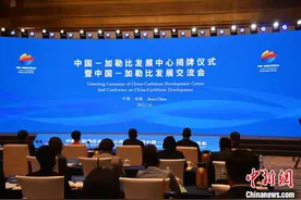 中国—加勒比发展中心在山东济南揭牌成立图片