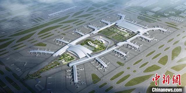 广州白云国际机场三期扩建工程首个项目封顶