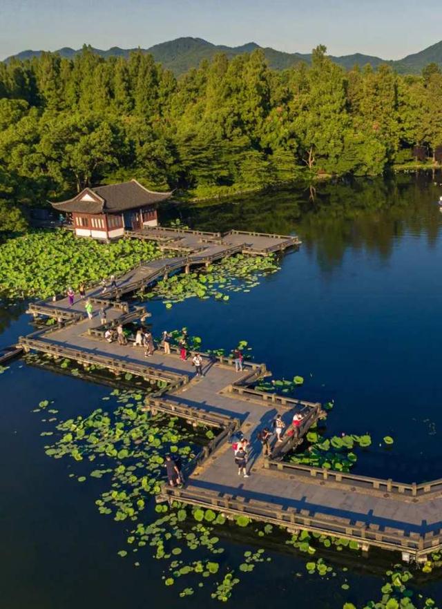 晨昏美景,碧水蓝天,水清荷红……被夏日西湖美到了