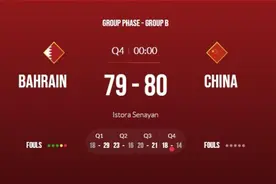 拼到最后一刻！中国男篮战胜巴林男篮 迎亚洲杯首胜图片