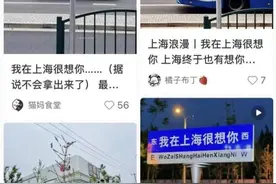 “我在上海很想你”指示牌火了之后……图片