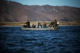 鸭绿江畔：断桥、拖拉机与望远镜图片