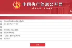联动云汽车租赁再被强制执行6862万余元图片