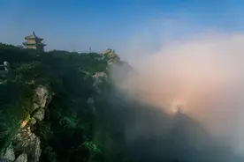 花果山惊现“佛光”奇观图片