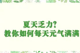夏天乏力？教你如何每天元气满满图片