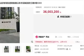 18.84万/平，高出指导价5.6万元，深圳老网红豪宅又拍出新纪录图片