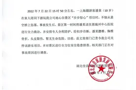 多处骨折！10岁男孩在恩施玩悬空桥坠落，进展：涉事项目被关停图片