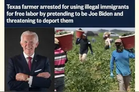 明查｜美国得州农场主冒充拜登，把偷渡客当奴隶使唤？图片