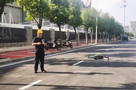 南京浦口区：无人机助力施工扬尘管控图片