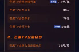 芒果TV将于8月9日0点调整会员价格图片