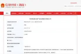 株洲轨道交通产业发展有限公司未办理施工许可证被罚1.2888万元图片