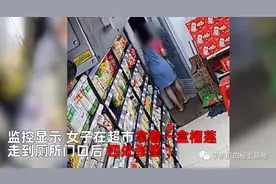 看着都想吐！女子在厕所狼吞虎咽…图片