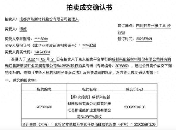 川商小贷逾期6年，锂矿 200万吨 配图01