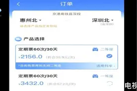 赣深高铁推出定期票和计次票 公交化运营图片