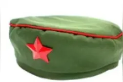 八一建军节 ㄧ闪着红星的八角帽图片