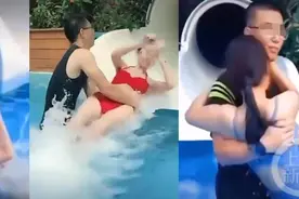 救生员区别对待游客引争议，水上乐园客服：看到了，没被处罚图片