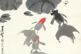 吴作人《金鱼》图片