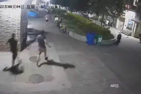 猫抓老鼠！小毛贼半夜偷电车，小区保安伏击堵截图片