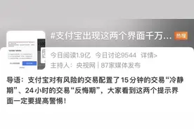 支付宝出现这个界面要小心，你的钱可能被盯上……图片