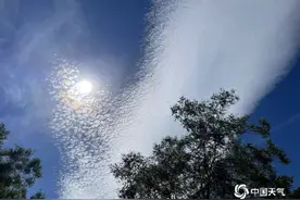 抬头看！北京天空飘来“磨砂云”图片