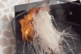 能燃烧的粉丝是塑料做的？无科学依据图片