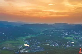 乡村晚霞 美不胜收图片