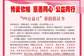 一起献爱心！“99公益日”募捐倡议书图片