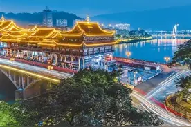 青衣江边的小城图片