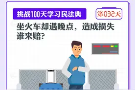 以案说法｜坐火车却遇晚点，造成损失谁来赔？图片