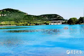 初秋的孟家水库，风光旖旎图片
