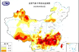 气象干旱黄色预警：江苏安徽等12省市区存在中度至重度气象干旱图片