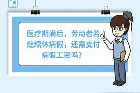 医疗期满后，劳动者若继续休病假，还需支付病假工资吗？图片
