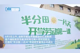 劳作中学习、汗水中成长，“半分田 一片天”劳动研学基地正式成立图片