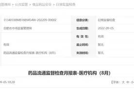 合肥市检查医疗机构85家 合格65家图片
